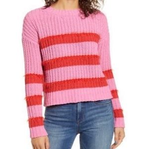 Love by Design Stripe Knit Sweater Size S & M